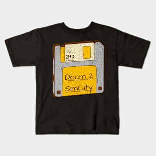 Floppy Disc - Vintage Retro Kids T-Shirt